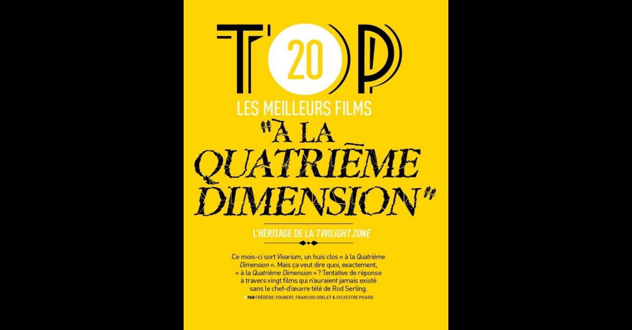 Sommaire de Première n°505 : Top 20 des meilleurs films "à la Quatrième dimension"