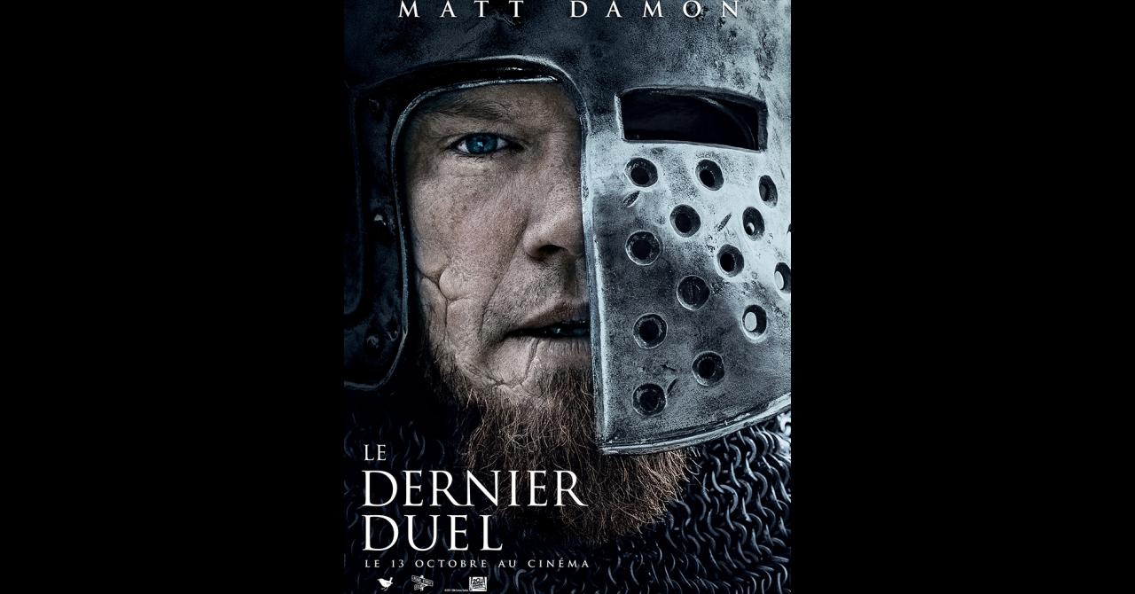 Le dernier duel : affiche Matt Damon