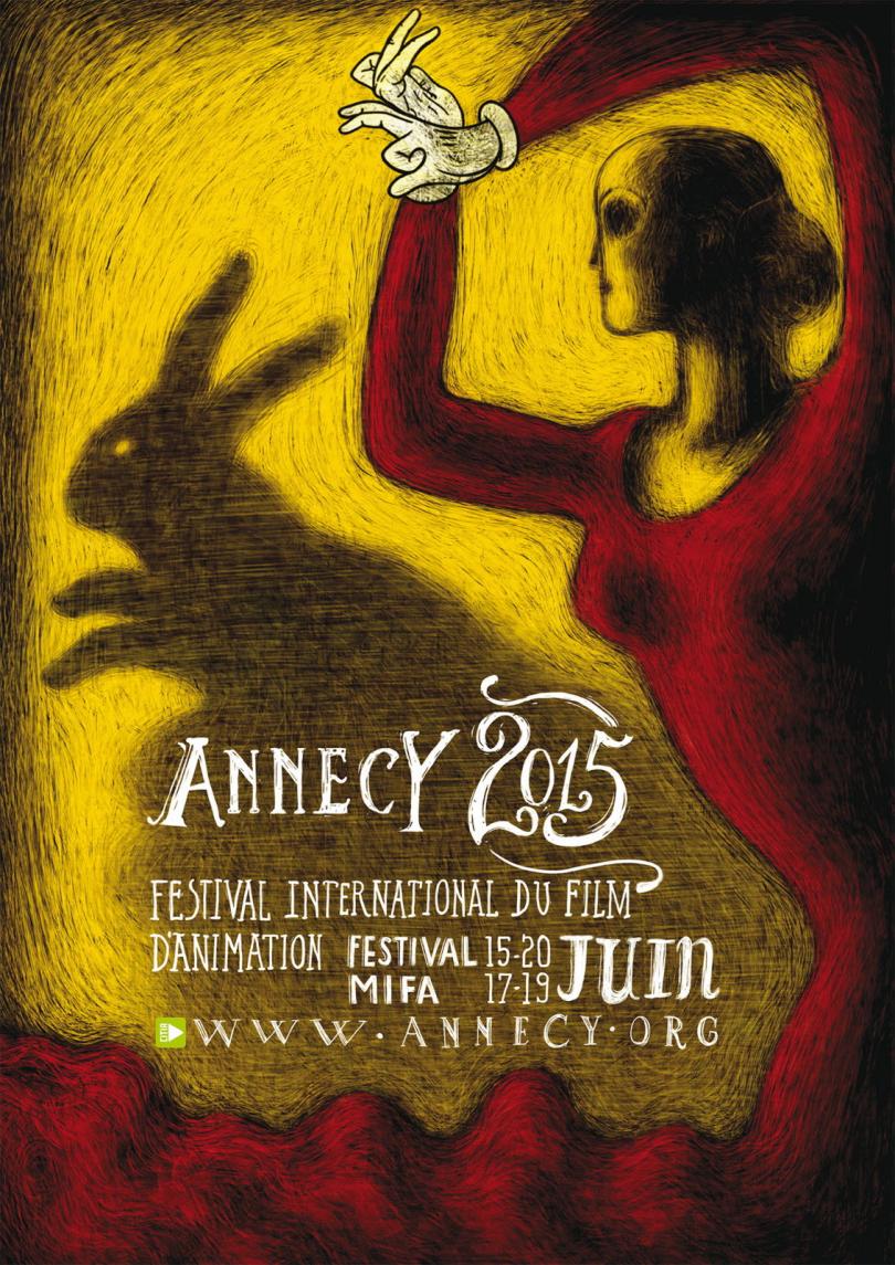 Le festival d'Annecy 2015, affiche dessinée par Regina Pessoa